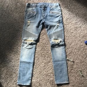 Balmain classic biker denim size 33 very hard to come across great condition